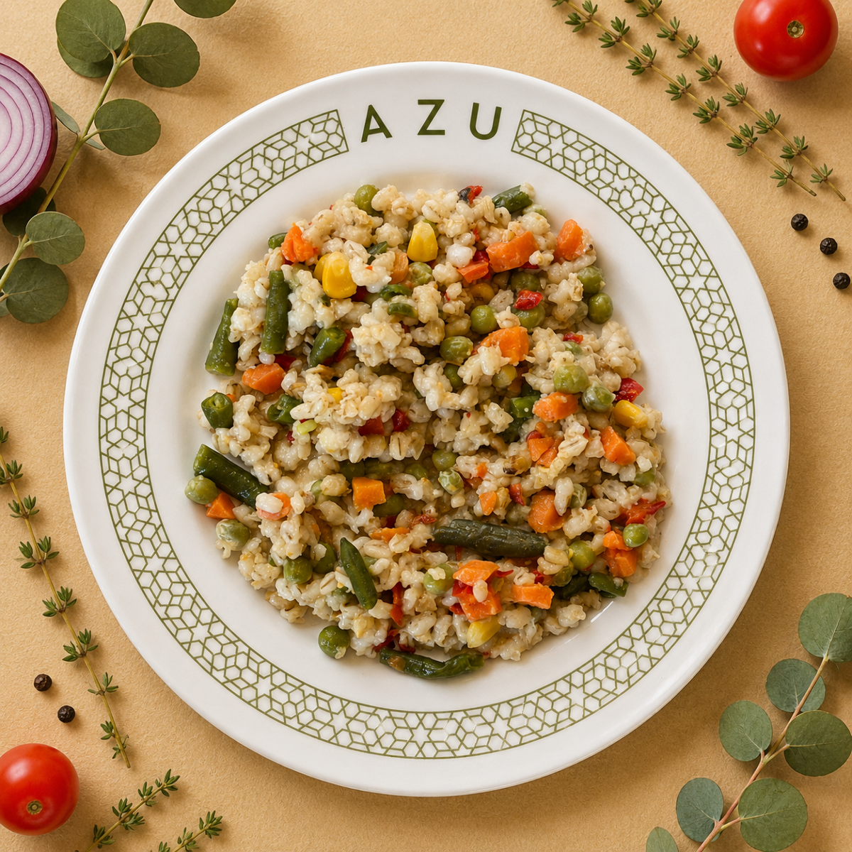 Перловка с овощами Изображение Перловка с овощами - AZU