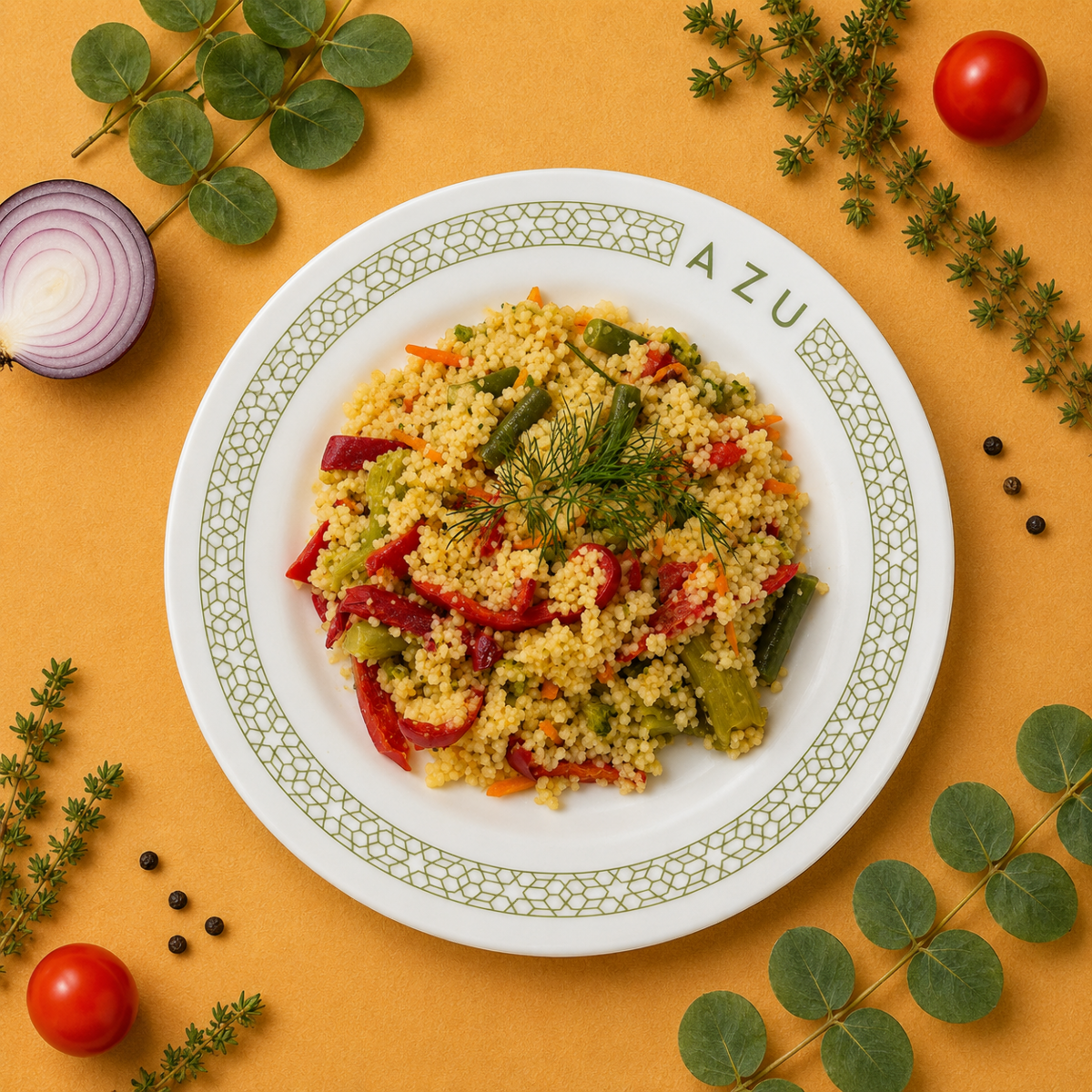 Кускус с овощами Изображение Кускус с овощами - AZU