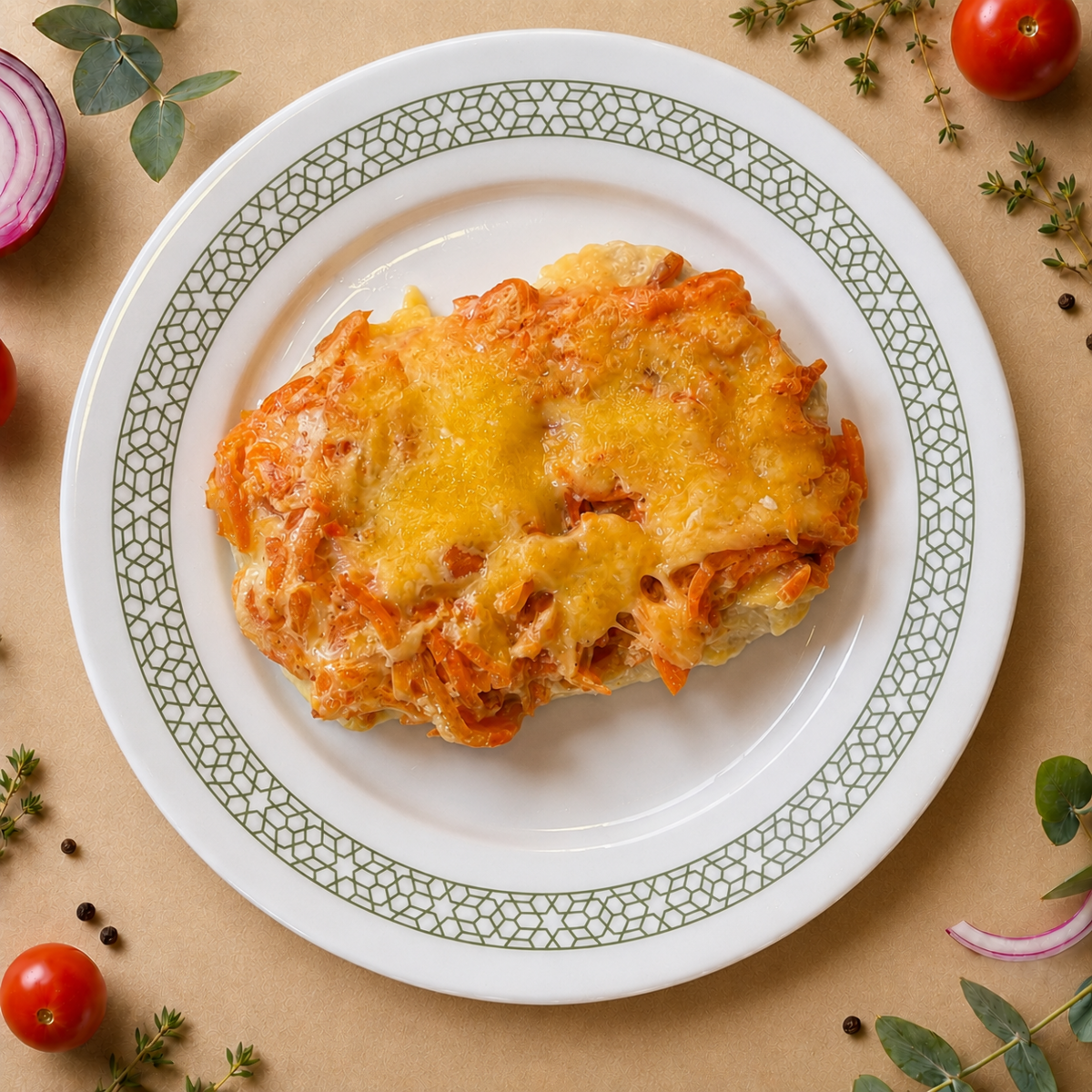 Грудка куриная отбивная под шубкой Изображение Грудка куриная отбивная под шубкой - AZU