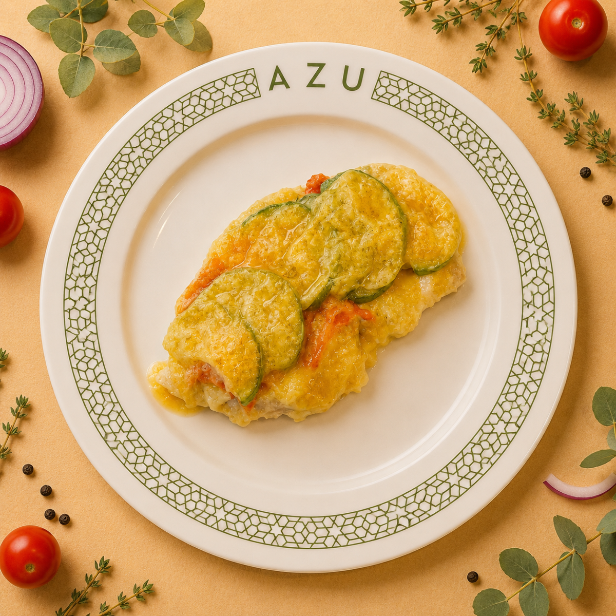 Грудка с цукини куриная Изображение Грудка с цукини куриная - AZU