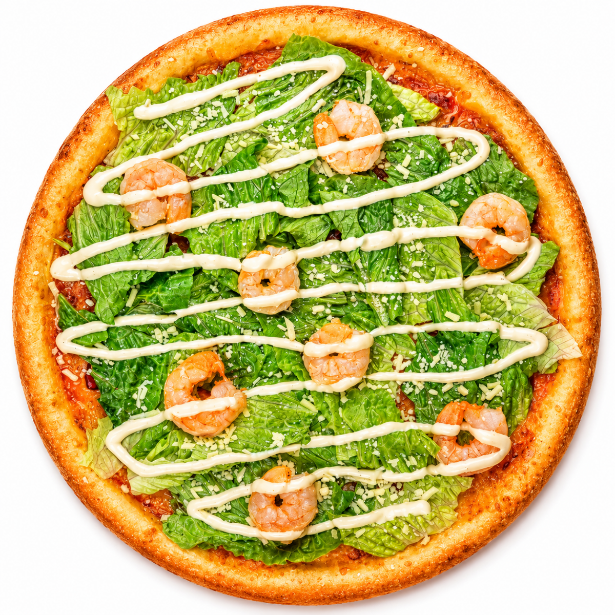 Пицца Цезарь с креветками Изображение Пицца Цезарь с креветками - park&pizza