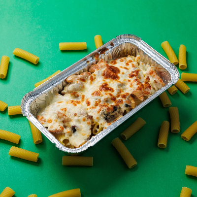 Паста с курицей и шампиньонами Изображение Паста с курицей и шампиньонами - Ям ям