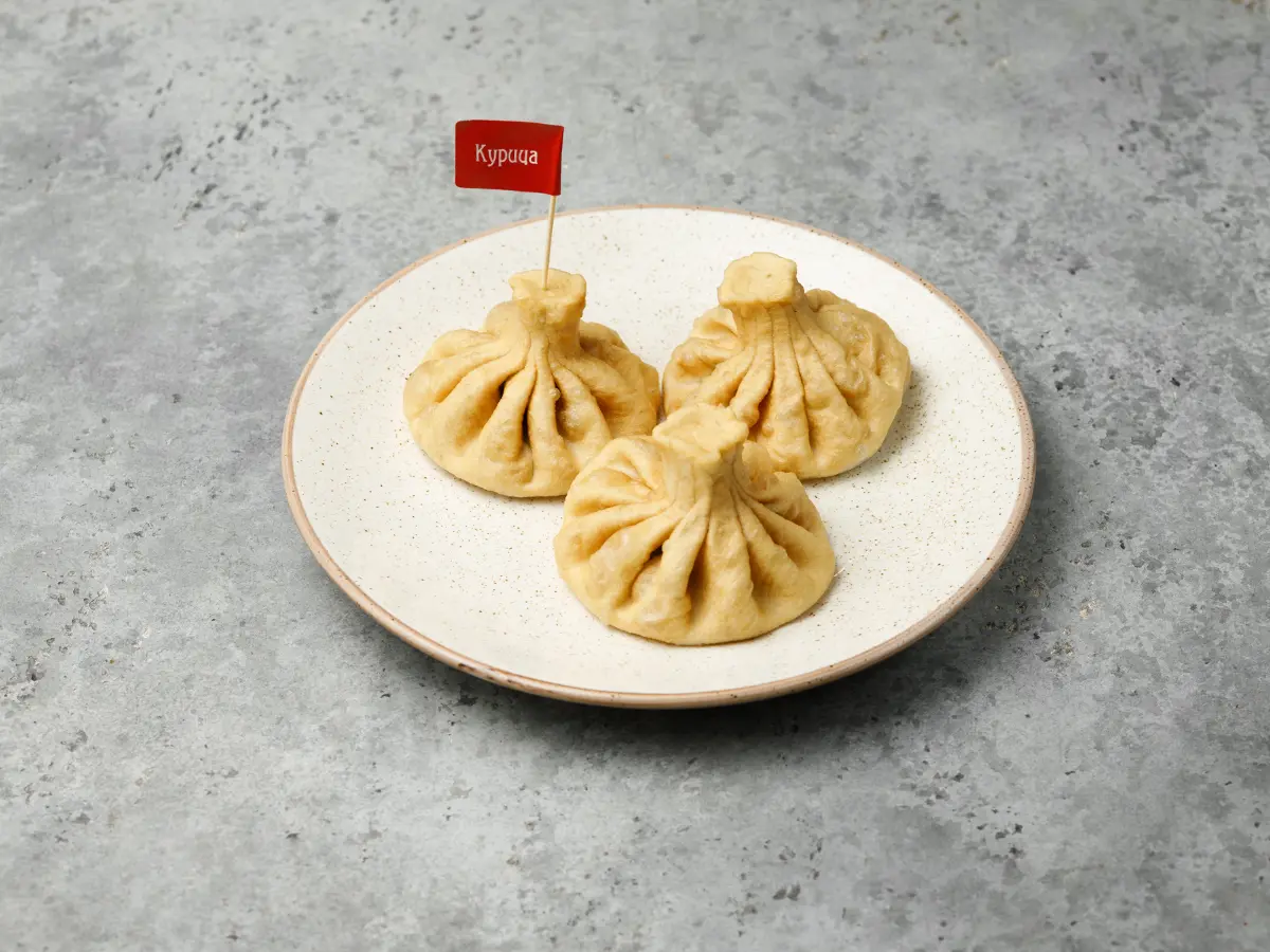 Хинкали жареные с курицей Изображение Хинкали жареные с курицей - Гивико