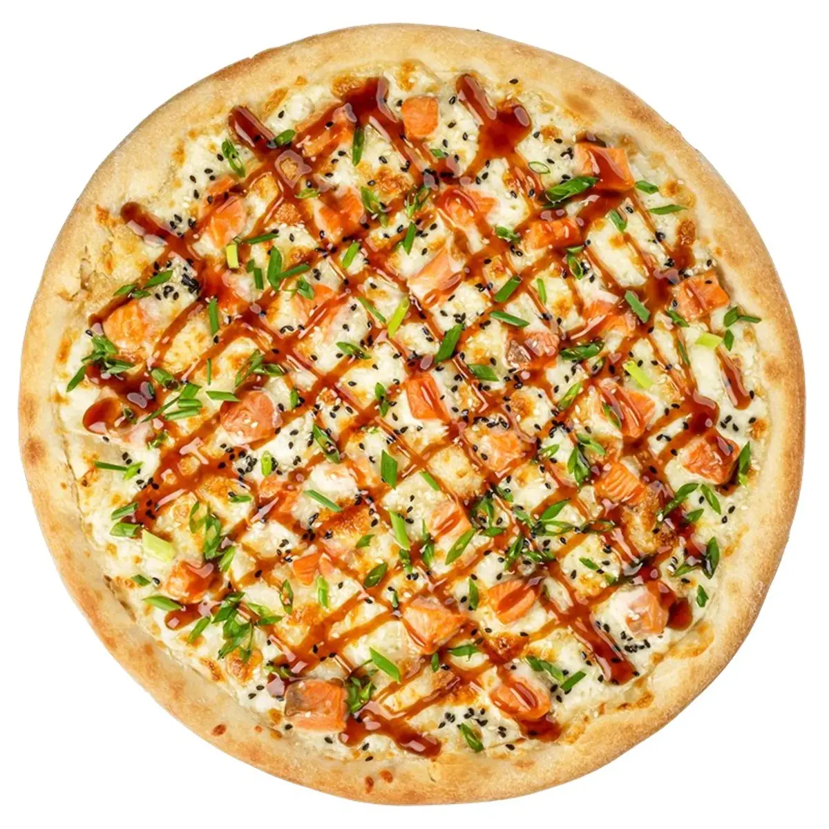 Пицца Терияке с лососем Изображение Пицца Терияке с лососем - Grill & Pizza