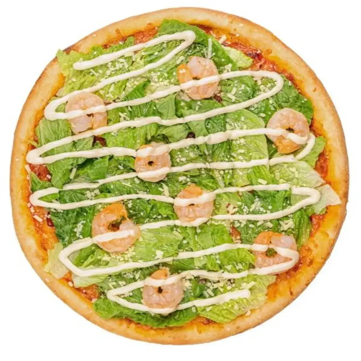 Пицца Цезарь с креветками Изображение Пицца Цезарь с креветками - Grill & Pizza