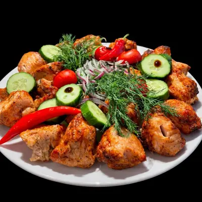 Шашлык из кур филе 1 кг Изображение Шашлык из кур филе 1 кг - GRILL HOUSE