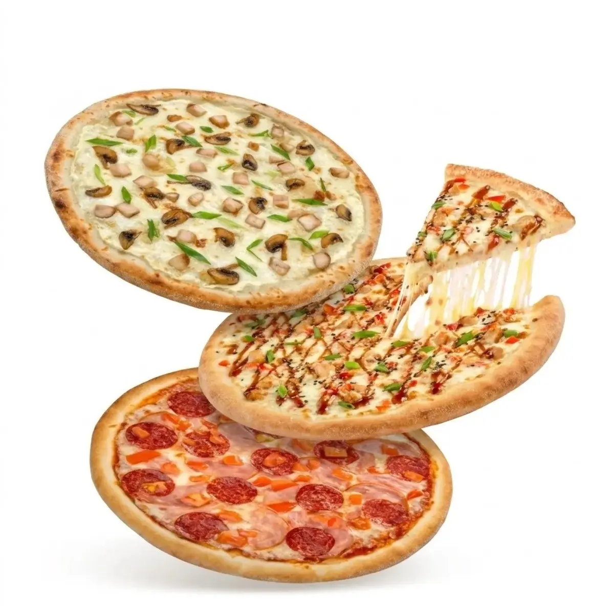 Комбо 3 пиццы 30см люкс Изображение Комбо 3 пиццы 30см люкс - park&pizza
