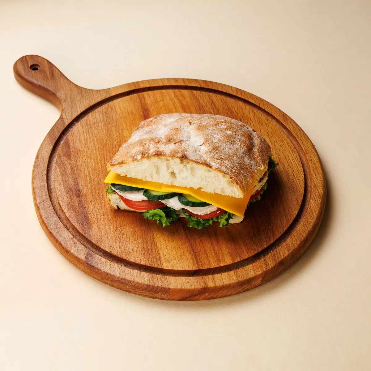 Чиабатта с курицей и сыром Изображение Чиабатта с курицей и сыром - Ям ям