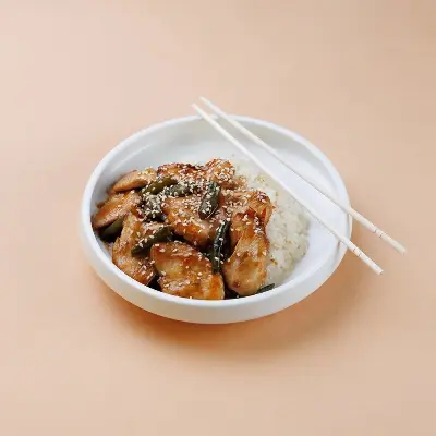 Курица в соусе терияки с рисом Изображение Курица в соусе терияки с рисом - Ям ям